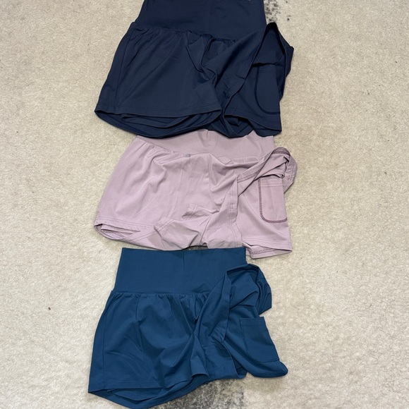 Women's Halara High-Waisted Shorts - Navy, Teal, and Lavender Medium - Picture 3 of 3